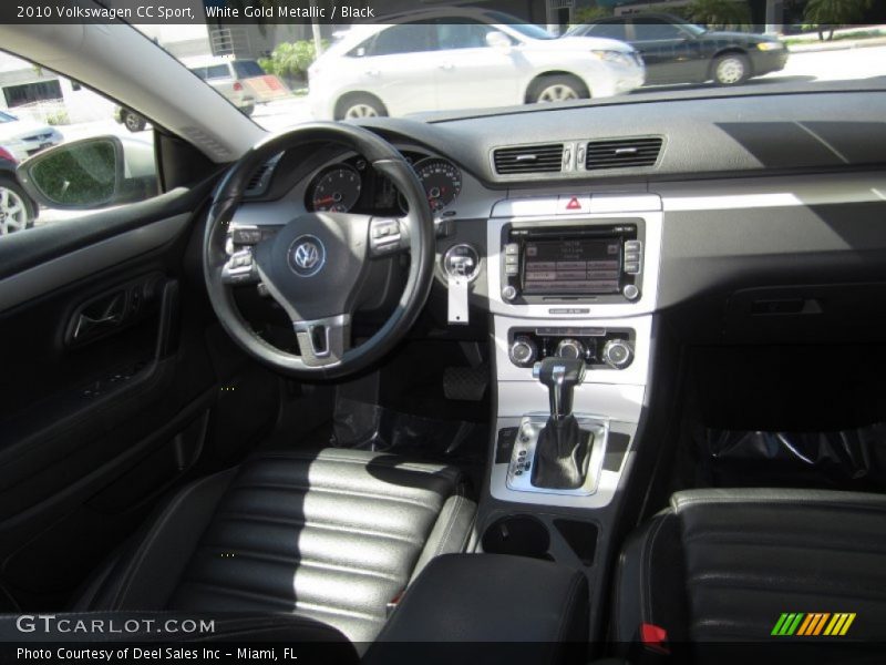 White Gold Metallic / Black 2010 Volkswagen CC Sport