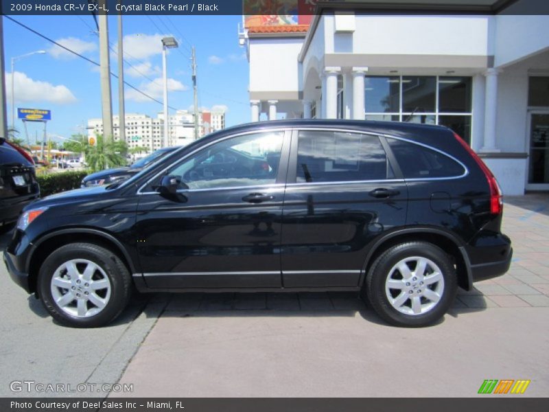 Crystal Black Pearl / Black 2009 Honda CR-V EX-L