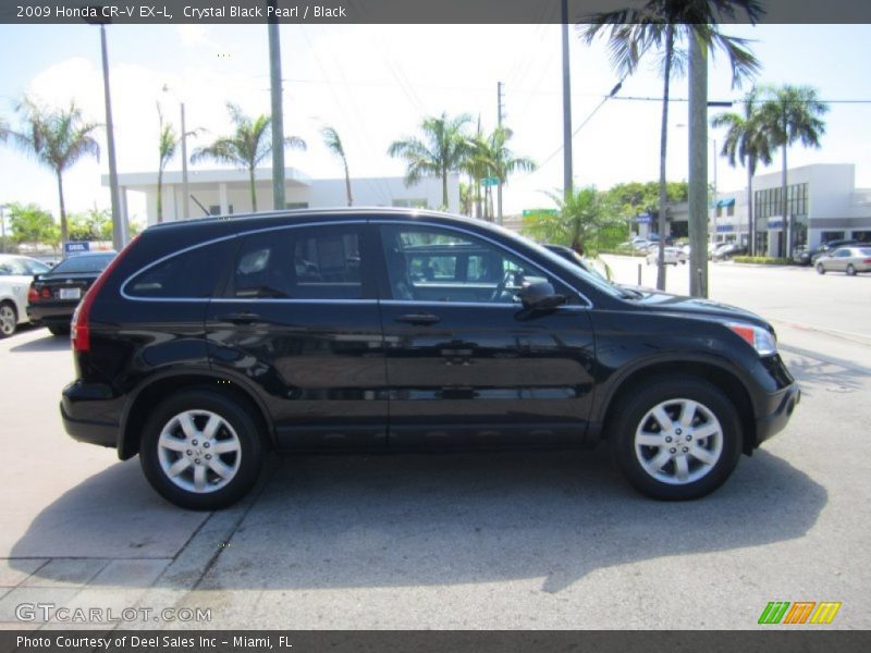 Crystal Black Pearl / Black 2009 Honda CR-V EX-L