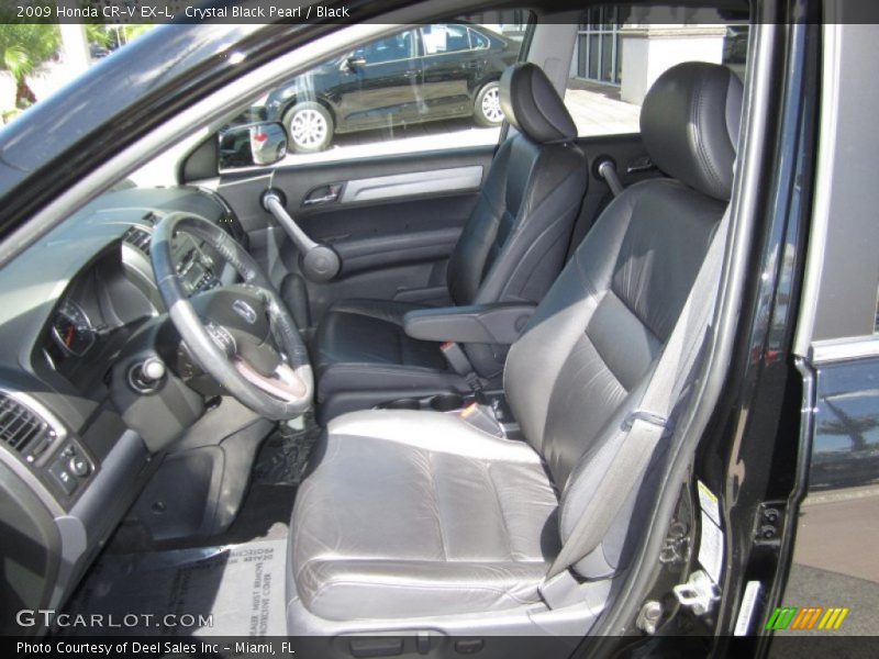 Crystal Black Pearl / Black 2009 Honda CR-V EX-L
