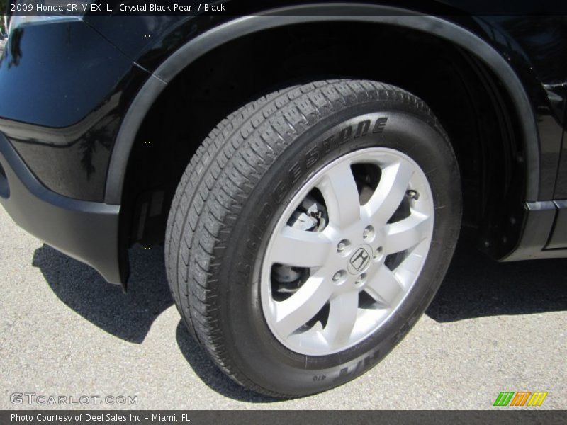 Crystal Black Pearl / Black 2009 Honda CR-V EX-L
