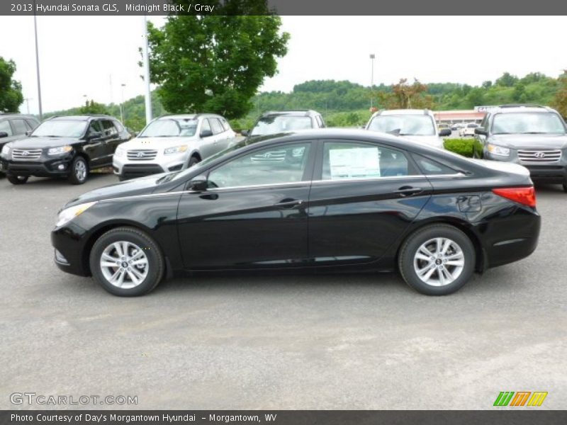 Midnight Black / Gray 2013 Hyundai Sonata GLS