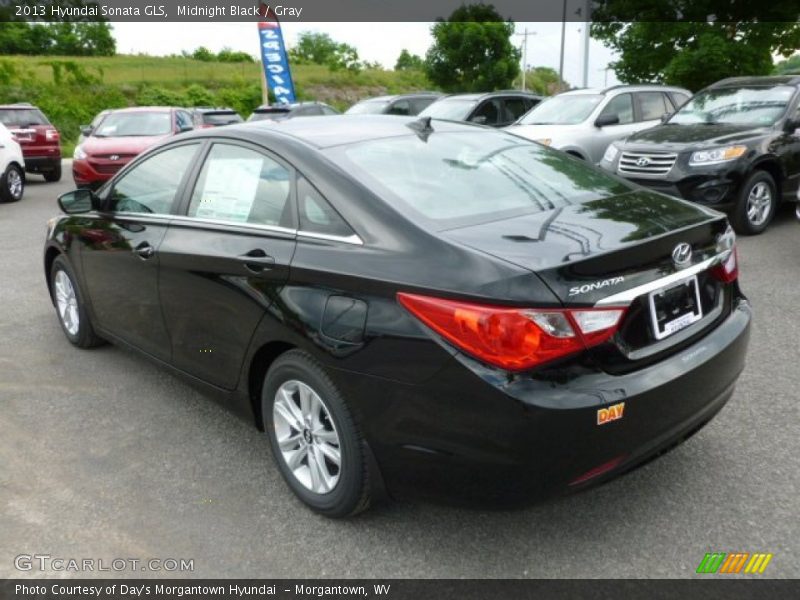 Midnight Black / Gray 2013 Hyundai Sonata GLS