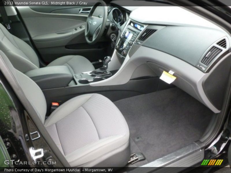 Midnight Black / Gray 2013 Hyundai Sonata GLS