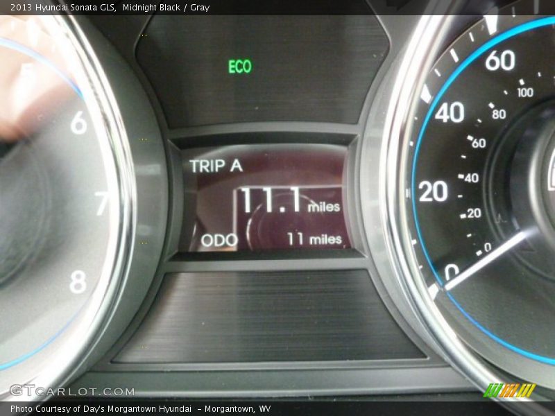 Midnight Black / Gray 2013 Hyundai Sonata GLS