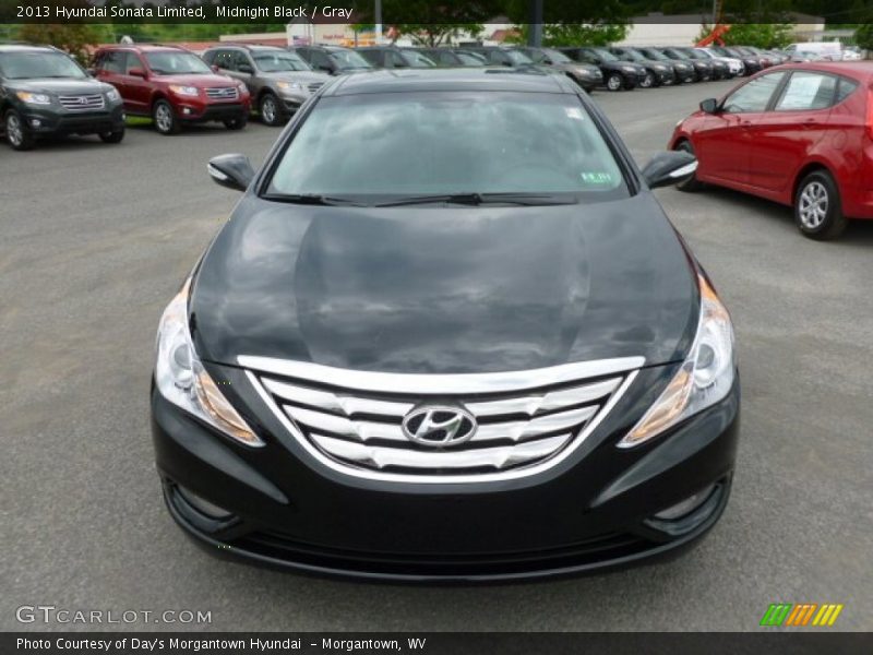 Midnight Black / Gray 2013 Hyundai Sonata Limited