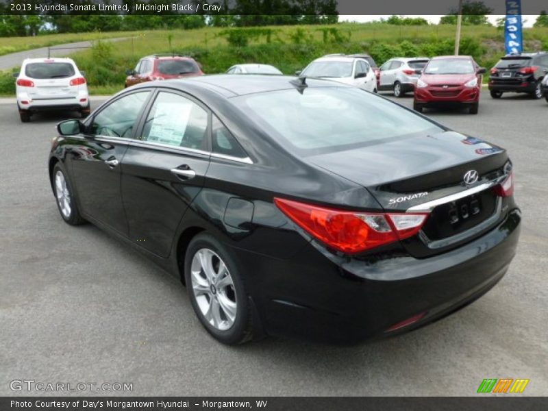 Midnight Black / Gray 2013 Hyundai Sonata Limited