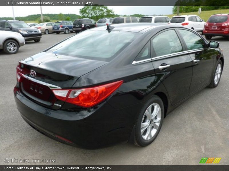 Midnight Black / Gray 2013 Hyundai Sonata Limited