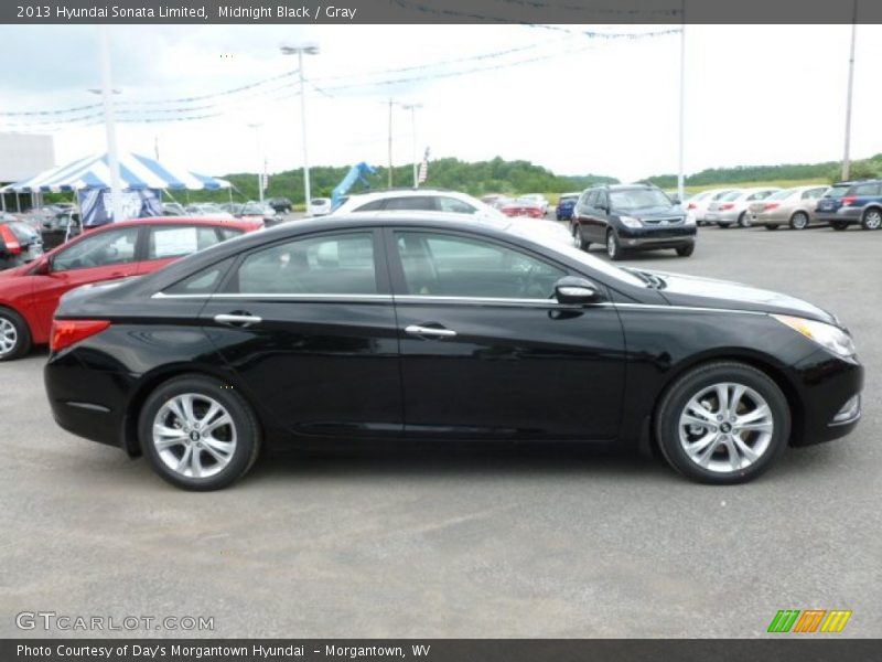 Midnight Black / Gray 2013 Hyundai Sonata Limited