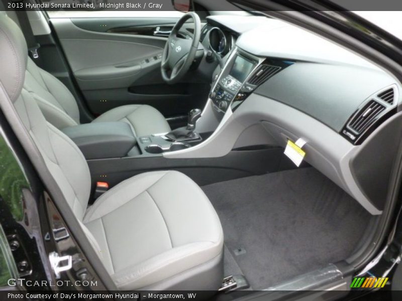 Midnight Black / Gray 2013 Hyundai Sonata Limited