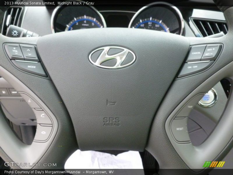 Midnight Black / Gray 2013 Hyundai Sonata Limited