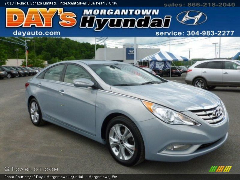 Iridescent Silver Blue Pearl / Gray 2013 Hyundai Sonata Limited