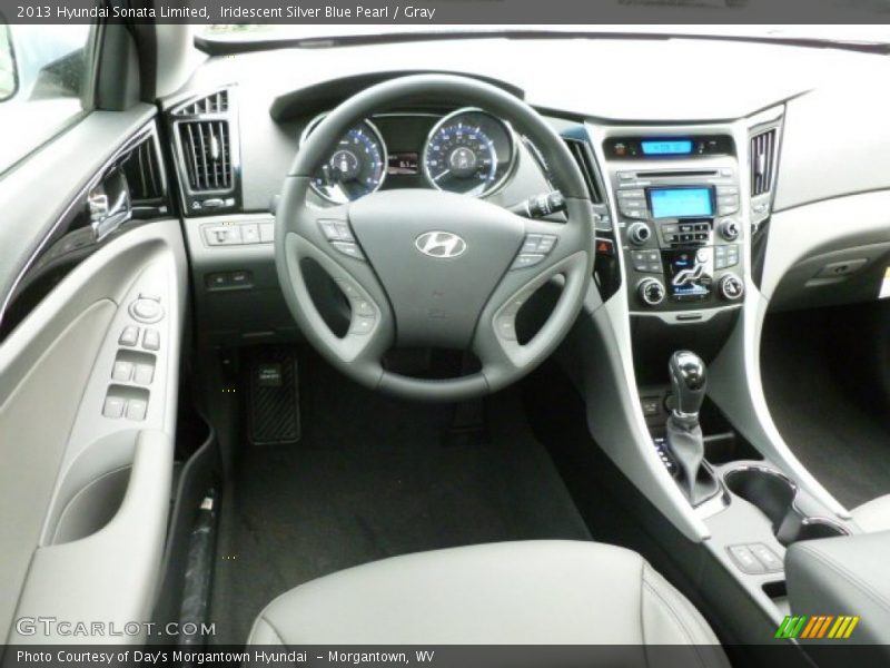 Iridescent Silver Blue Pearl / Gray 2013 Hyundai Sonata Limited