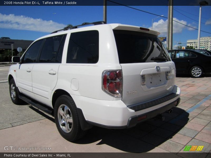 Taffeta White / Saddle 2008 Honda Pilot EX-L