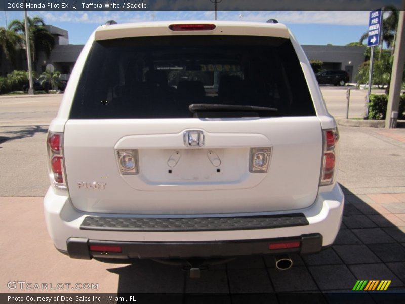 Taffeta White / Saddle 2008 Honda Pilot EX-L