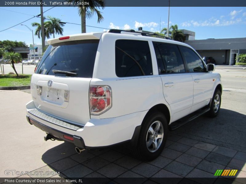 Taffeta White / Saddle 2008 Honda Pilot EX-L