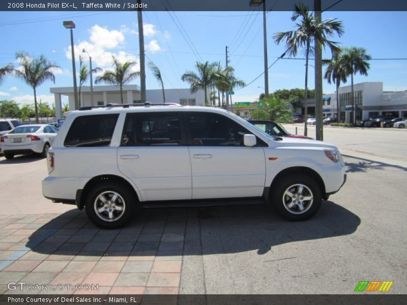 Taffeta White / Saddle 2008 Honda Pilot EX-L