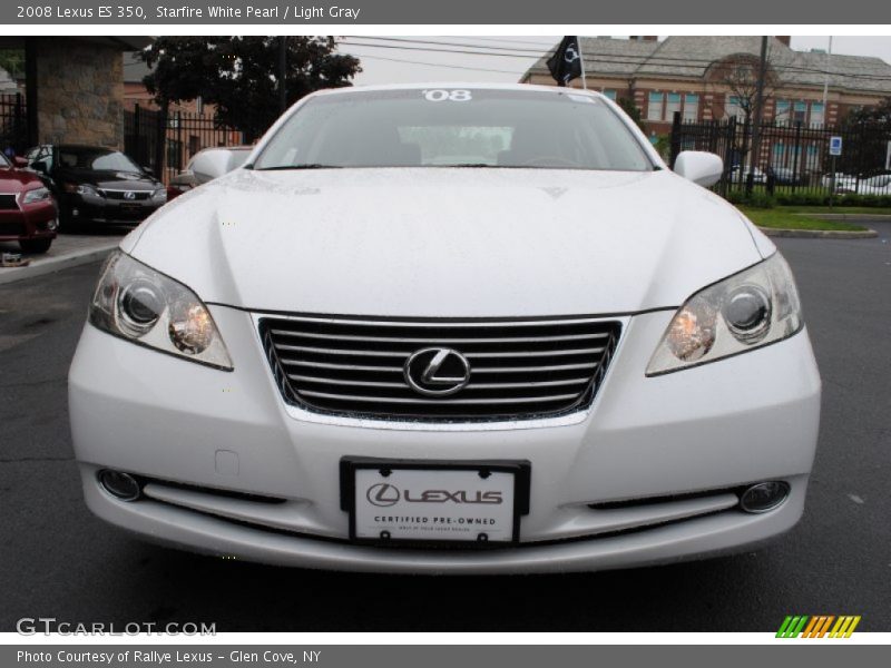 Starfire White Pearl / Light Gray 2008 Lexus ES 350