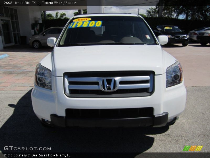 Taffeta White / Saddle 2008 Honda Pilot EX-L