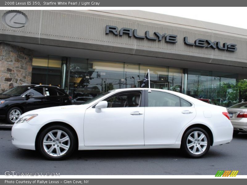 Starfire White Pearl / Light Gray 2008 Lexus ES 350