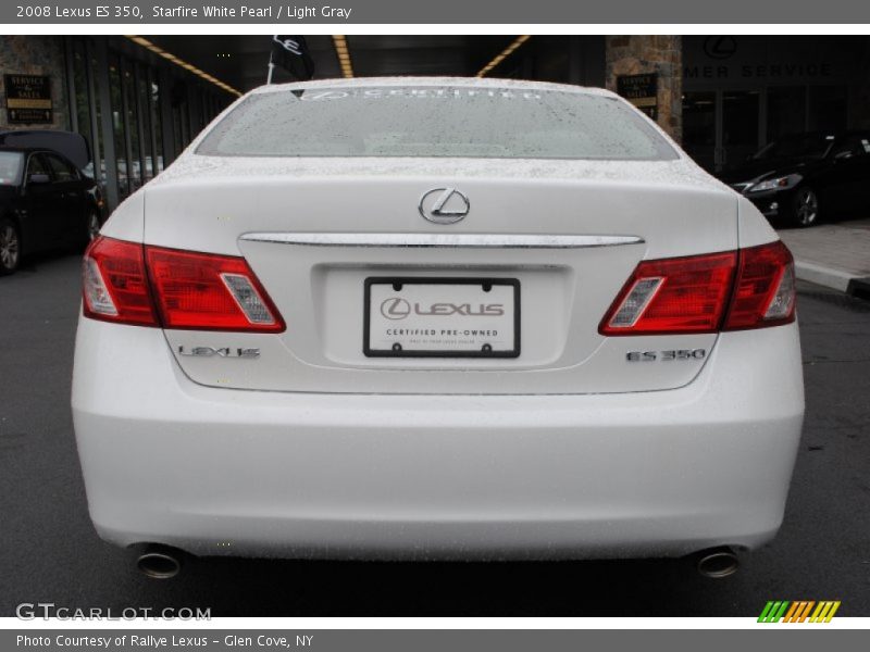 Starfire White Pearl / Light Gray 2008 Lexus ES 350