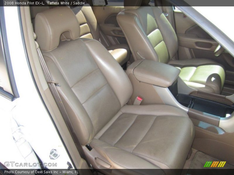 Taffeta White / Saddle 2008 Honda Pilot EX-L