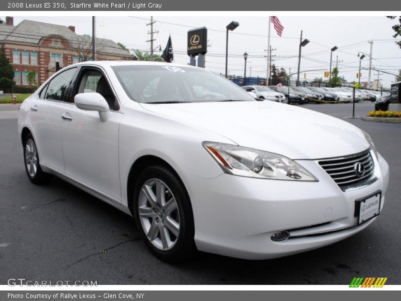 Starfire White Pearl / Light Gray 2008 Lexus ES 350