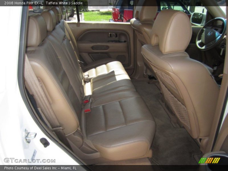 Taffeta White / Saddle 2008 Honda Pilot EX-L