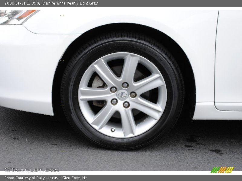 Starfire White Pearl / Light Gray 2008 Lexus ES 350