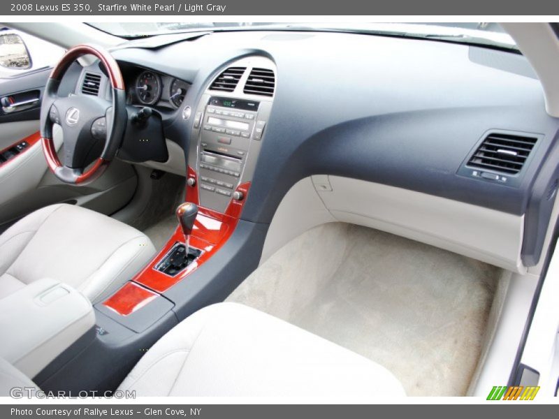Starfire White Pearl / Light Gray 2008 Lexus ES 350
