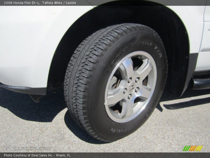 Taffeta White / Saddle 2008 Honda Pilot EX-L