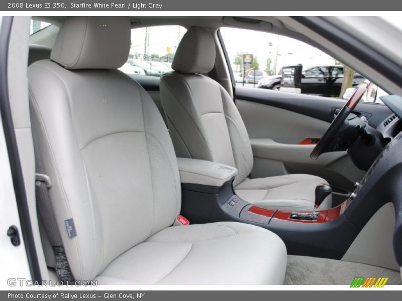 Starfire White Pearl / Light Gray 2008 Lexus ES 350