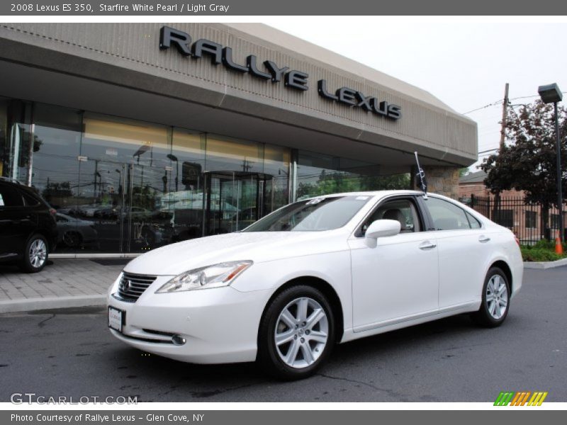 Starfire White Pearl / Light Gray 2008 Lexus ES 350