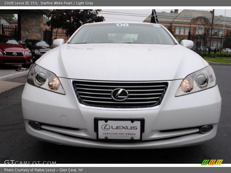 Starfire White Pearl / Light Gray 2008 Lexus ES 350