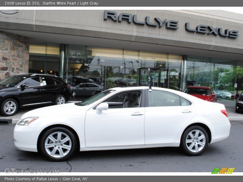 Starfire White Pearl / Light Gray 2008 Lexus ES 350