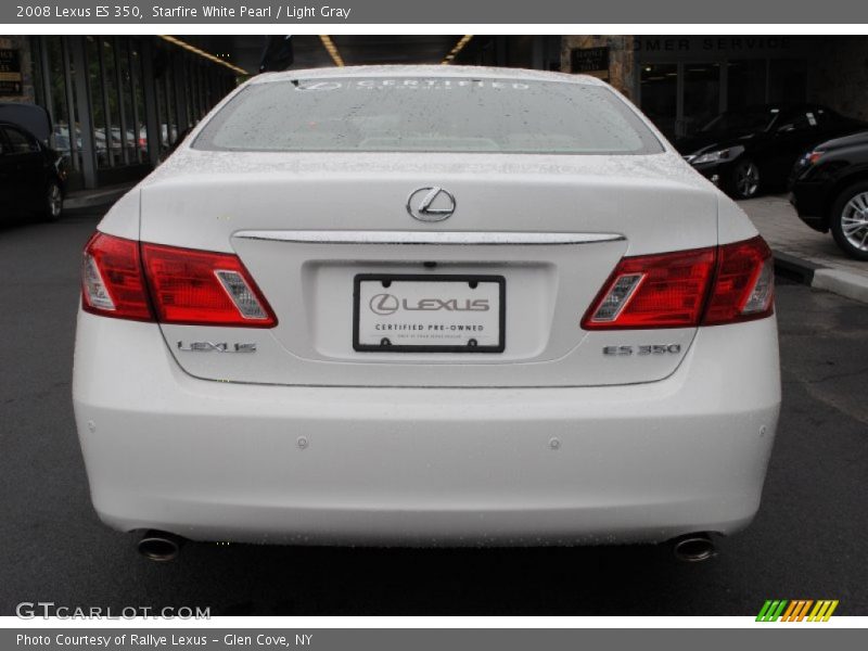 Starfire White Pearl / Light Gray 2008 Lexus ES 350