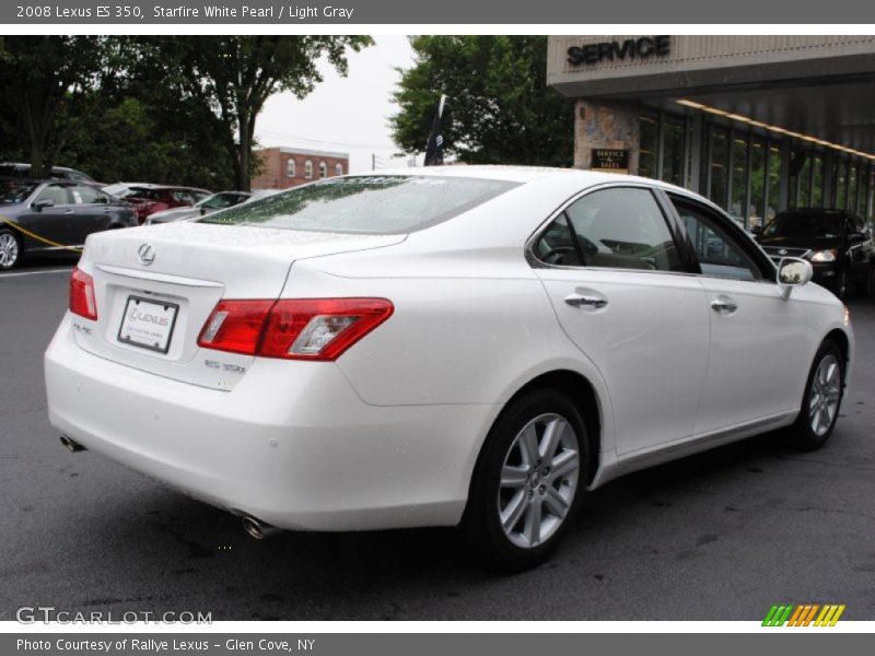 Starfire White Pearl / Light Gray 2008 Lexus ES 350