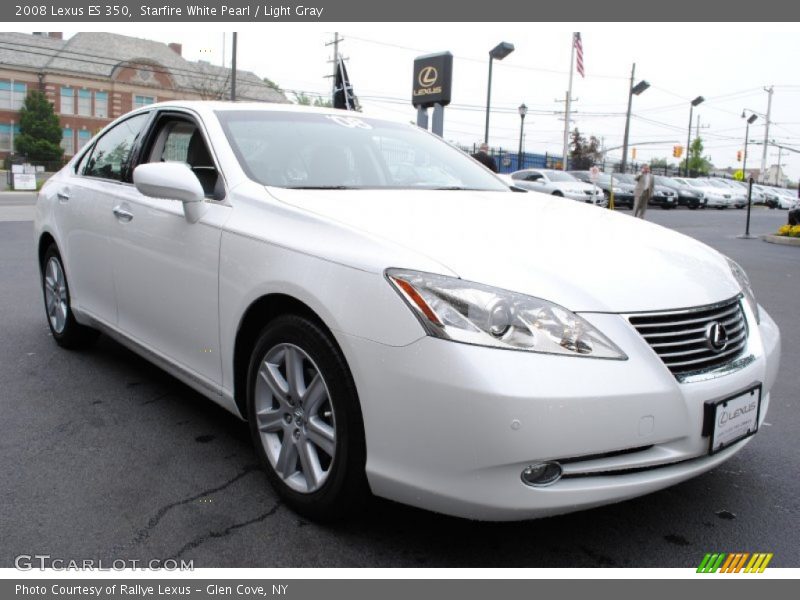 Starfire White Pearl / Light Gray 2008 Lexus ES 350