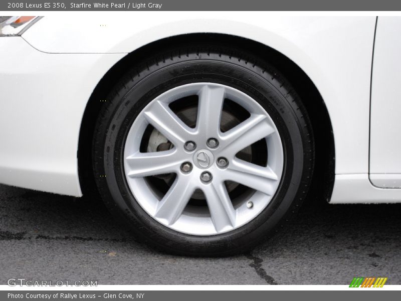 Starfire White Pearl / Light Gray 2008 Lexus ES 350