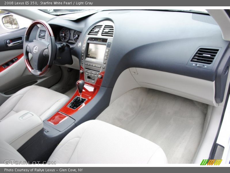 Starfire White Pearl / Light Gray 2008 Lexus ES 350