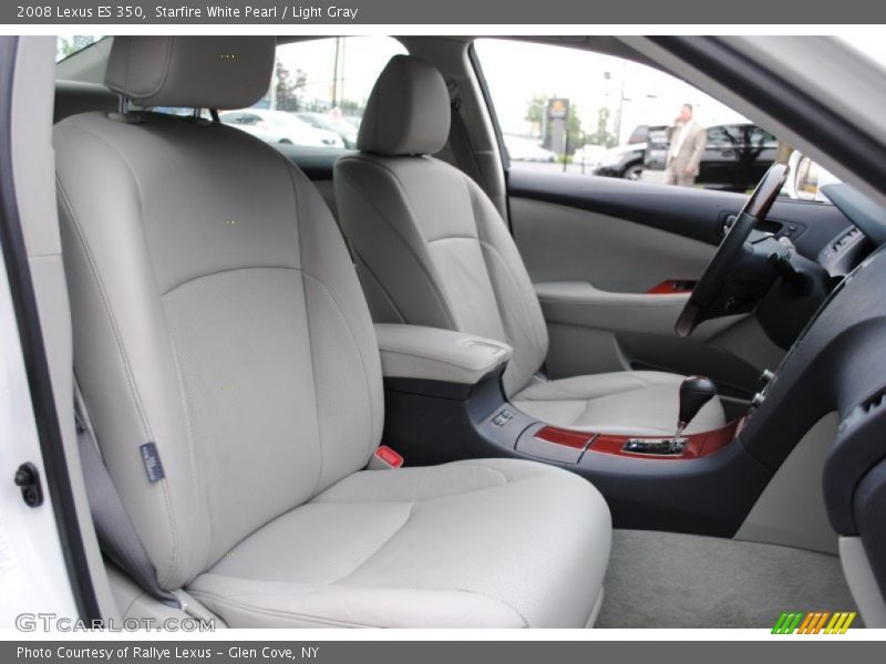 Starfire White Pearl / Light Gray 2008 Lexus ES 350