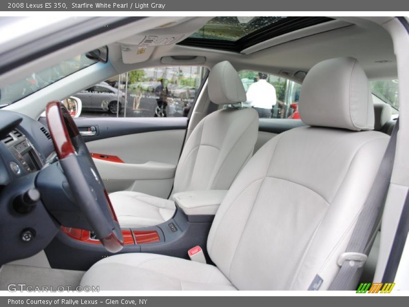 Starfire White Pearl / Light Gray 2008 Lexus ES 350