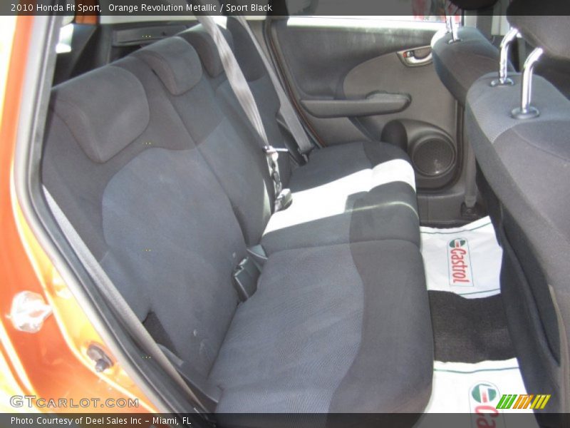 Orange Revolution Metallic / Sport Black 2010 Honda Fit Sport