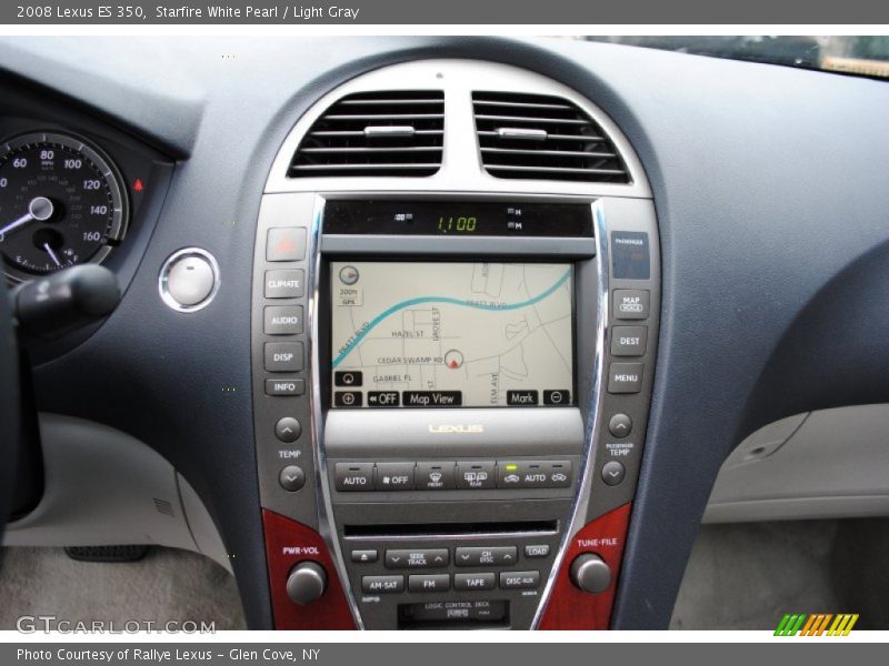 Starfire White Pearl / Light Gray 2008 Lexus ES 350
