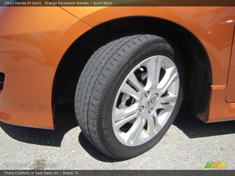 Orange Revolution Metallic / Sport Black 2010 Honda Fit Sport