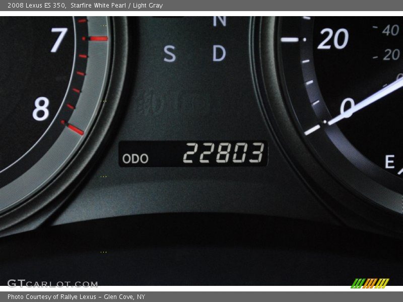 Starfire White Pearl / Light Gray 2008 Lexus ES 350