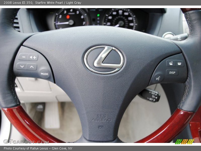 Starfire White Pearl / Light Gray 2008 Lexus ES 350