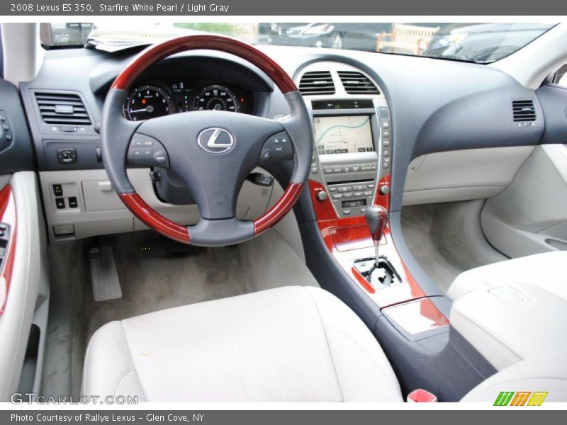 Starfire White Pearl / Light Gray 2008 Lexus ES 350