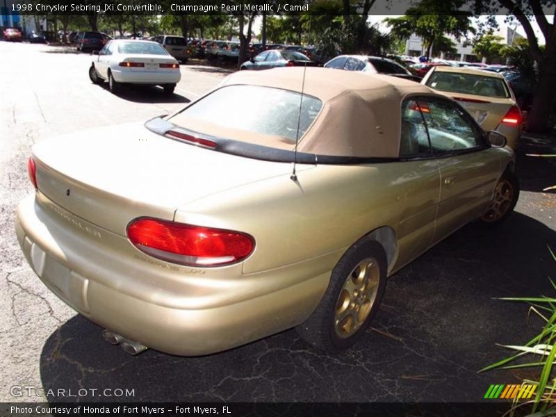 Champagne Pearl Metallic / Camel 1998 Chrysler Sebring JXi Convertible