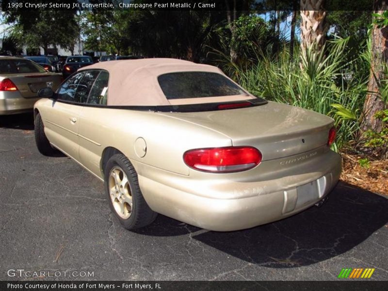 Champagne Pearl Metallic / Camel 1998 Chrysler Sebring JXi Convertible